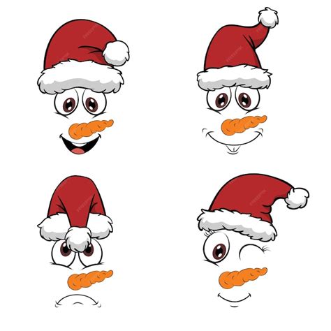 Premium Vector | Snowman vector emoji