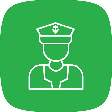 canto redondo da linha do capitão 9806049 Vetor no Vecteezy