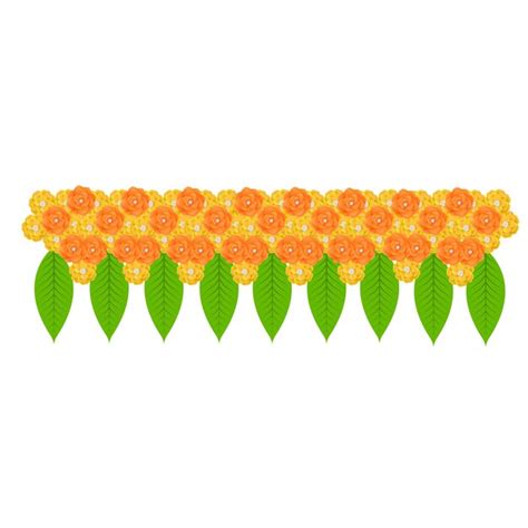 Premium Vector Vector Illustration Of Flowers And Mango Leaves