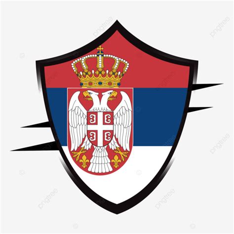 Serbia Bandera Escudo Negro Copa Del Mundo 2022 PNG Serbia Bandera