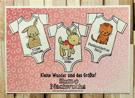 Gl Ckw Nsche Zum Nachwuchs Kunterbunte Papiertr Ume