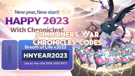 Summoners War Chronicles Codes October Pillar Of Gaming