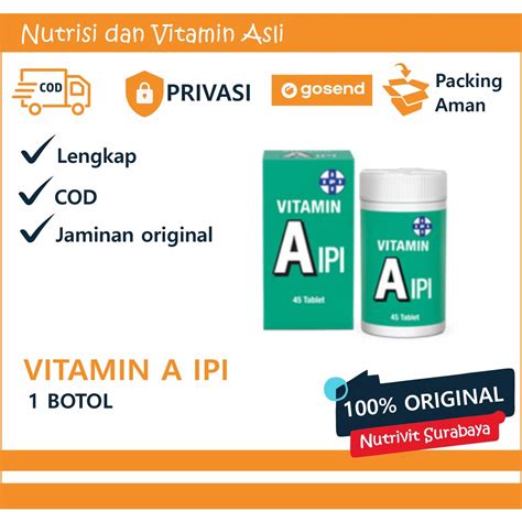 Jual Vitamin Ipi Vitamin A Tablet Shopee Indonesia