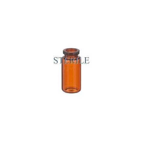 10ml Amber Sterile Open Serum Vials Depyrogenated