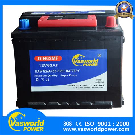 DIN56049 Mf 12V60 Ah Automotive Battery China Maintenance Free Car