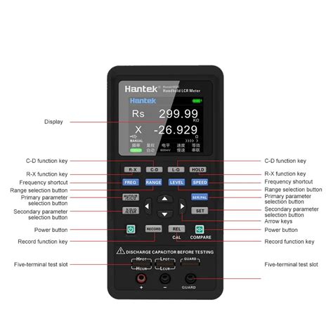 Hantek C C Digital Handheld Lcr Meter With Diode Frequency