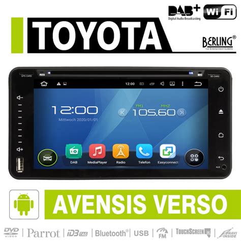 Android Autoradio F R Toyota Avensis Verso Dab Ready