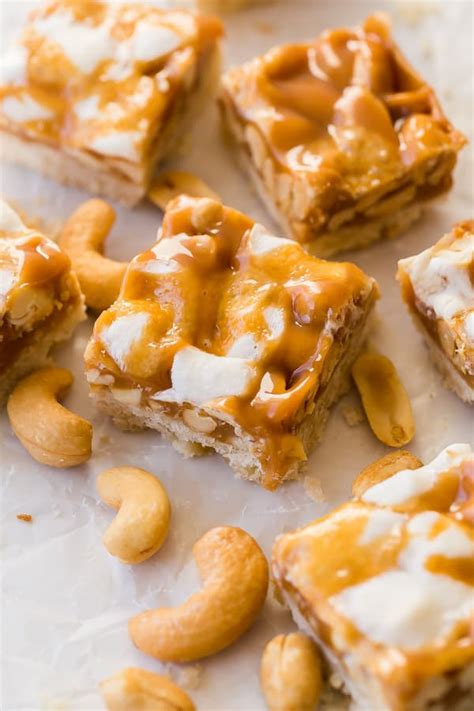 Caramel Nut Bars Easy Cookie Bar The Recipe Rebel