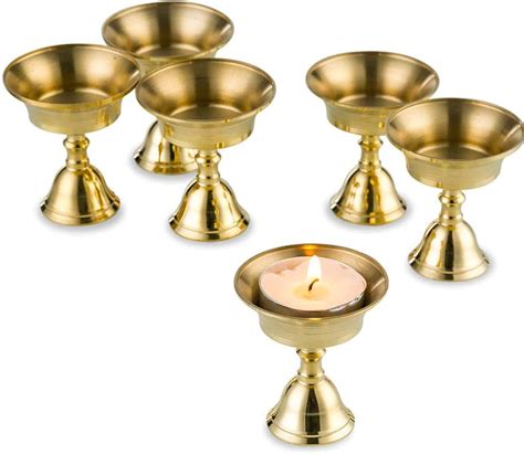 Amazon Sziqiqi Ghee Lamp Butter Lamp Holder Golden Cup Candle