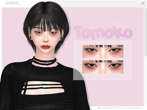 Tomoko Blush N11 Learxfl Sims Hair Sims 4 Cc Makeup Tumblr Sims 4