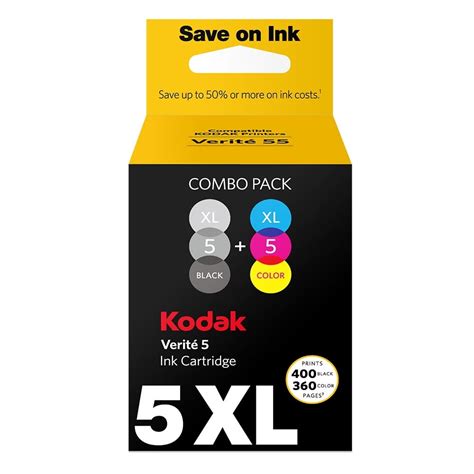 Kodak Verite Xl Black Color Combo Value Pack Ink Cartridge