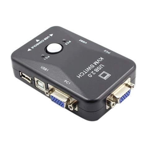 Przełącznik KVM 2 Port przejściówka VGA USB 2 0 KV Sklep Opinie