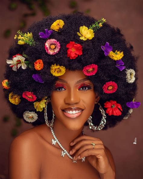 Afro Hair Flower Crown Afrocentric Hairstyles Afro Hairstyles