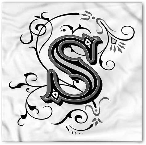 Alphabet S Tattoo Design