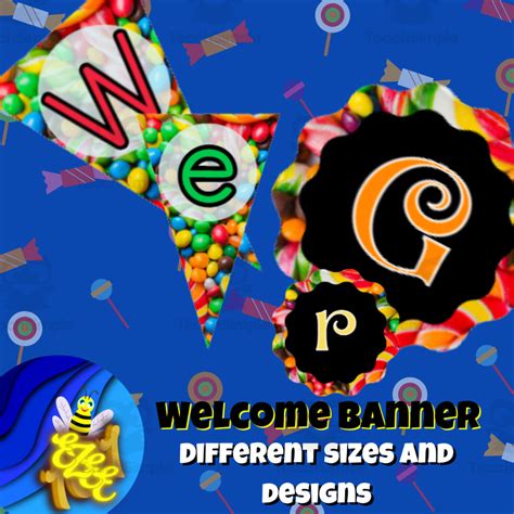 Candy land welcome banner by Teach Simple