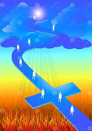 Road To Salvation Stock Illustration Illustration Of Gospel 32435861