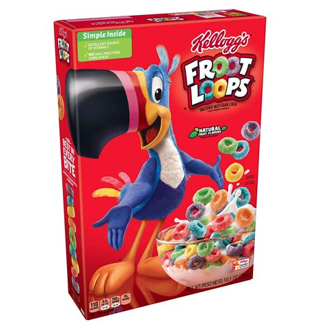 Kelloggs Froot Loops Breakfast Cereal Original Low Fat Oz Box