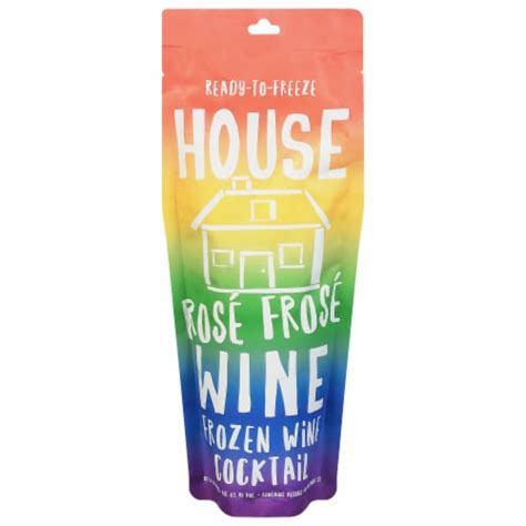 House Wine Rose Frose Frozen Ready To Drink Cocktail Single Pouch 10 1