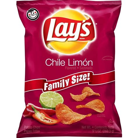 Lays Potato Chips Chile Limon Flavor 95 Oz Bag