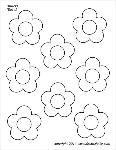 Flowers Free Printable Templates And Coloring Pages