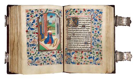 Book Of Hours Use Of Rome Illuminated Manuscript On Parchment In