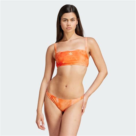 Adidas Hills Hiker Allover Print Bikini Orange Adidas Uk