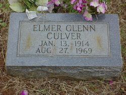 Elmer Glenn Culver 1914 1969 Mémorial Find a Grave