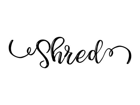 shred svg lettering typography graphic  islanowarul creative fabrica