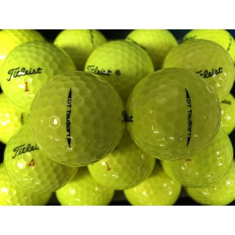 Titleist Trusoft Yellow| | Trusoft Golf Balls | Premier Lakeballs Ltd