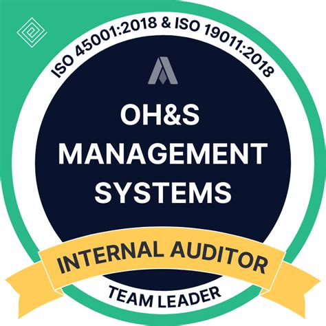 Internal Audit Team Leader Oh S Management Systems Credly