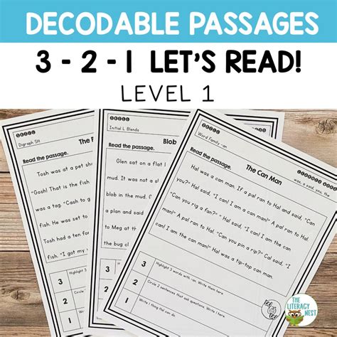 Orton Gillingham Decodable Text Reading Passages Level 1 Made By Teachers