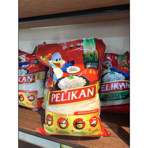 Jual Beras Pelikan 5kg BERAS PELIKAN 5kg Premium Shopee Indonesia