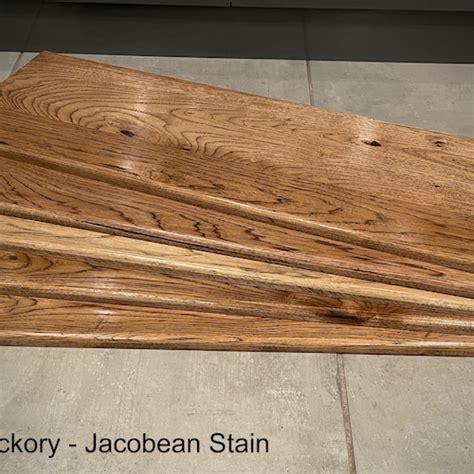 Solid Hard Wood Hickory Stair Treads And Risers Made To Etsy