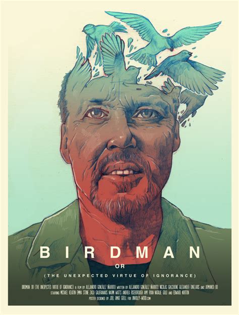 Birdman By Joel Amat G Ell Poster Di Film Illustrazioni Cinematografia