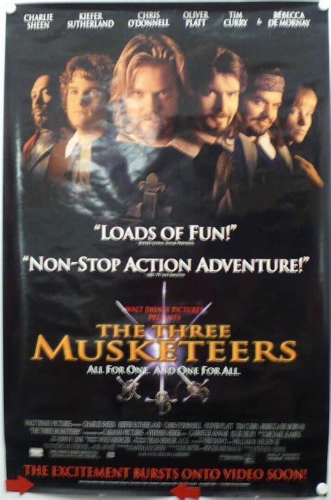 THE THREE MUSKETEERS 1993 Charlie Sheen Chris O Donnell And Tim Curry