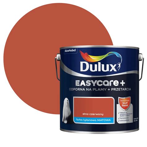 Dulux Easycare Plus Farba Etno Czerwony L Smbkolor