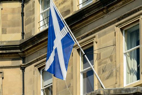 The Scottish Saltire flag — Stock Photo © Cornfield #113938208