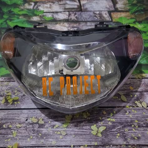 Jual Reflektor Refektor Lampu Depan Mio Smile Custom Hitam Biru Oren