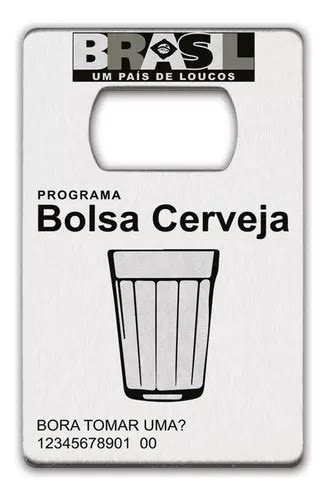 Abridor De Garrafas Bolsa Cerveja Cartão Em Aço Inox Parcelamento sem