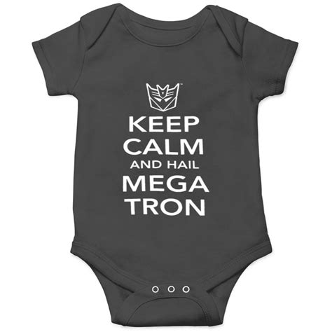 Transformers Keep Calm And Hail Megatron Deceptico Onesies Sold By