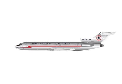 American Airlines Boeing 727-223 Polished N6830 With Stand InFlight200 ...