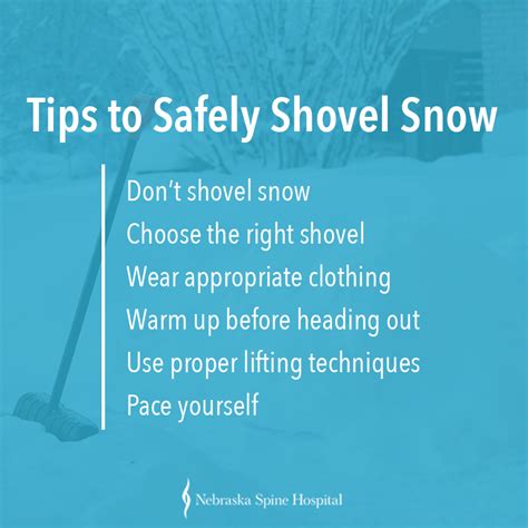 How To Safely Shovel Snow Nebraska Spine Hospital