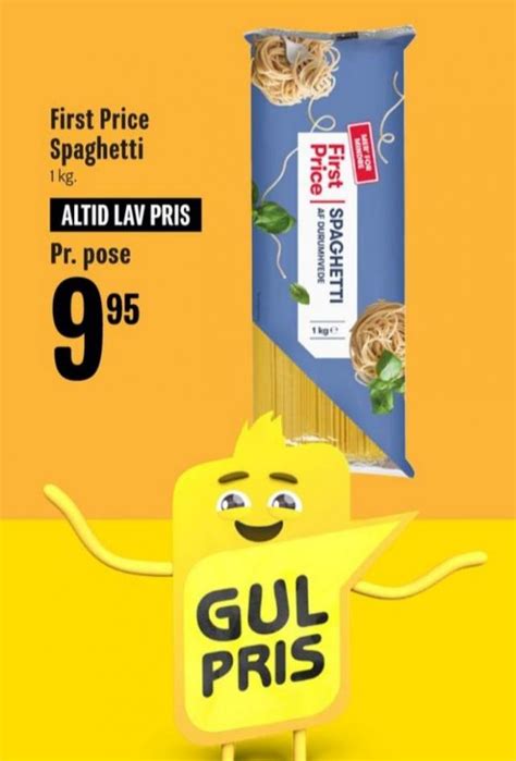 First Price Spaghetti Min K Bmand Februar Alle Tilbudsavis