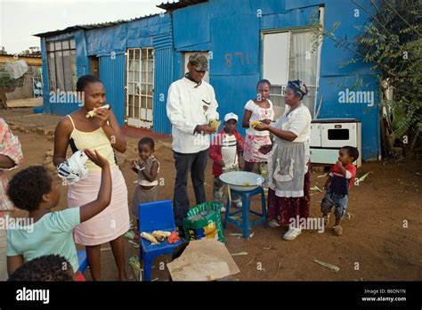 South Africa Johannesburg Soweto Slums Or Squatter Camps Woman