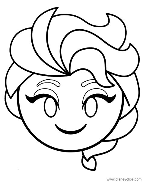 Disney Emoji Coloring Pages