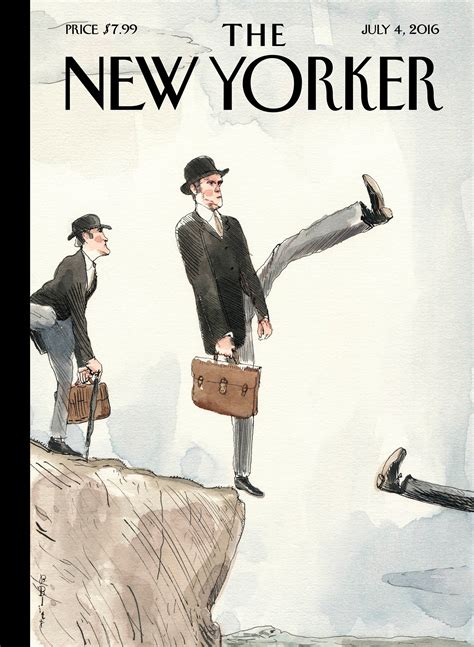 Cover Story Barry Blitts “silly Walk Off A Cliff” The New Yorker