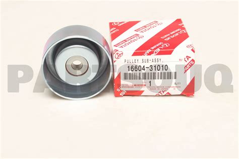 1660431010 Genuine Toyota PULLEY SUB ASSY IDLER NO 2 16604 31010 EBay