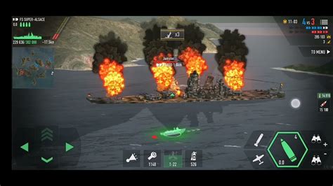 Battle Of Warships Blitz Fs Super Alsace Game Play YouTube