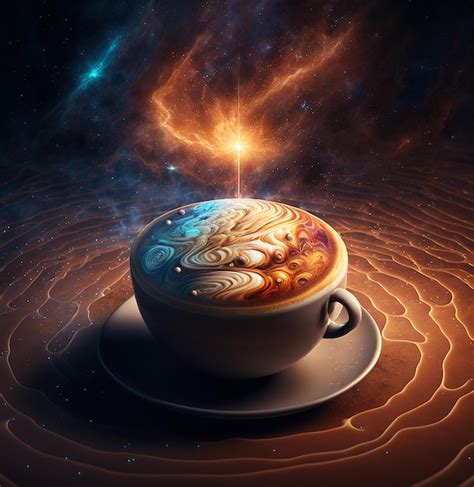 Premium Photo Cup Of Hot Coffee Generative Ai