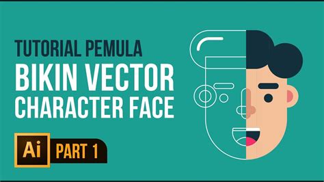 Tutorial Cara Membuat Flat Design Vector Kartun Wajah Di Adobe